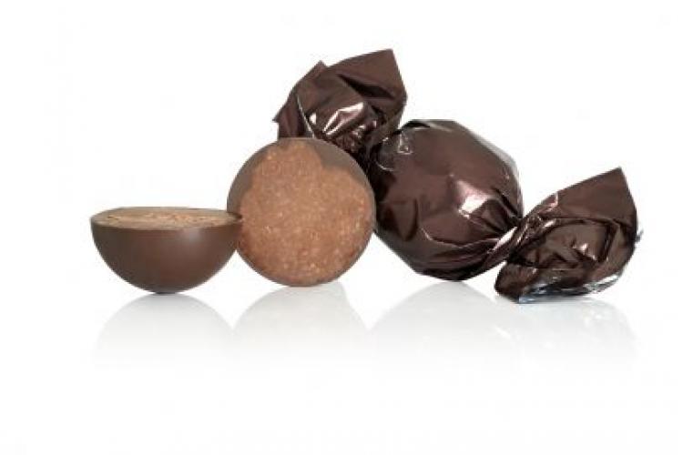 Chokolade kugle Brun