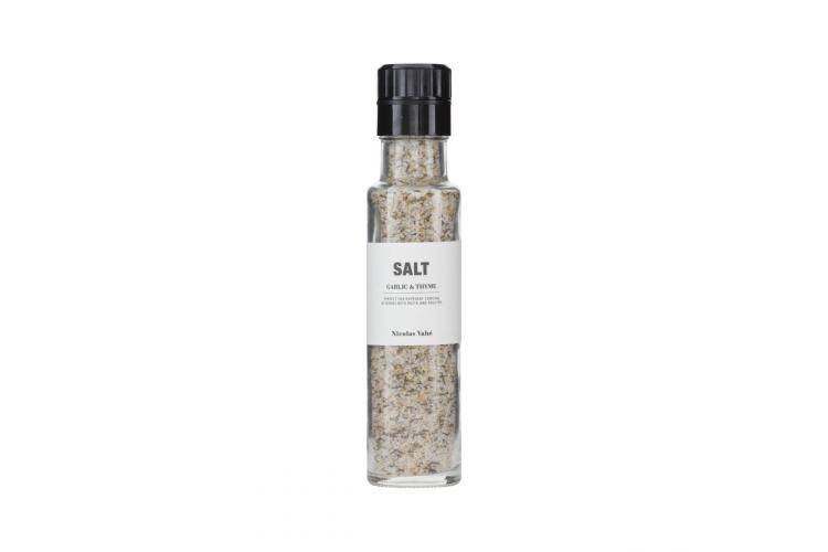 Salt med hvidløg og timian
