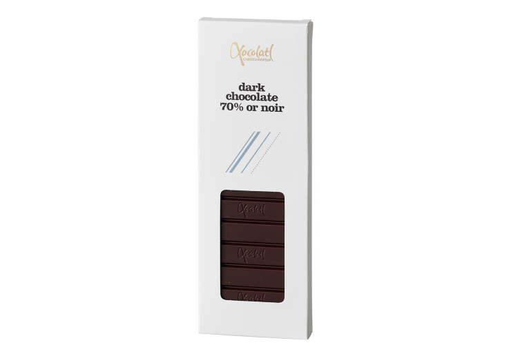 Dark chocolate 70% or noir
